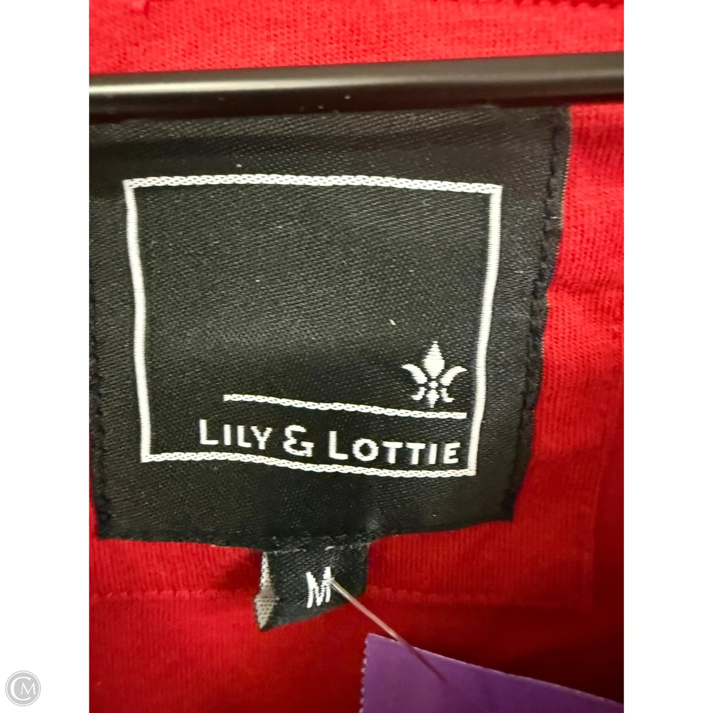 Top Long Sleeve Basic By Clothes Mentor In Red, Size: M