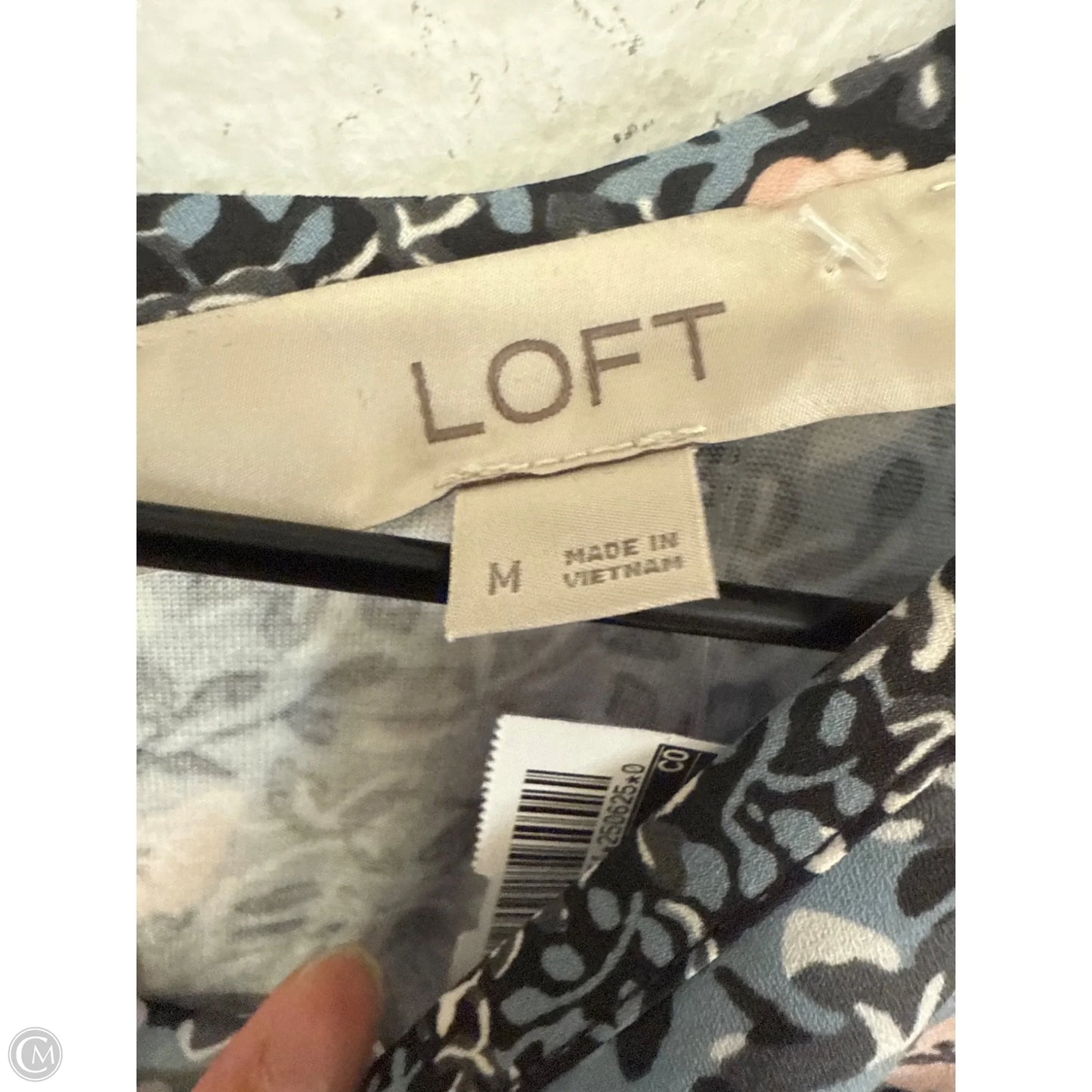Top Long Sleeve By Loft In Blue, Size: M