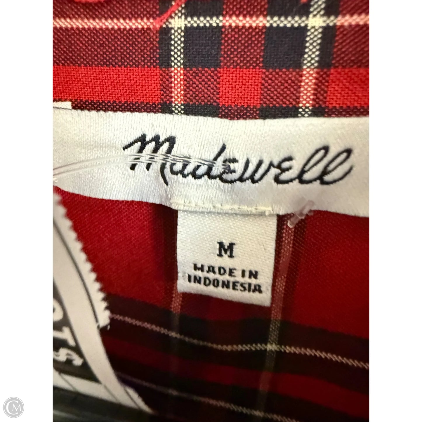 Blouse Long Sleeve By Madewell In Red, Size: M