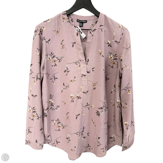Top Long Sleeve By Hilary Radley In Purple, Size: M
