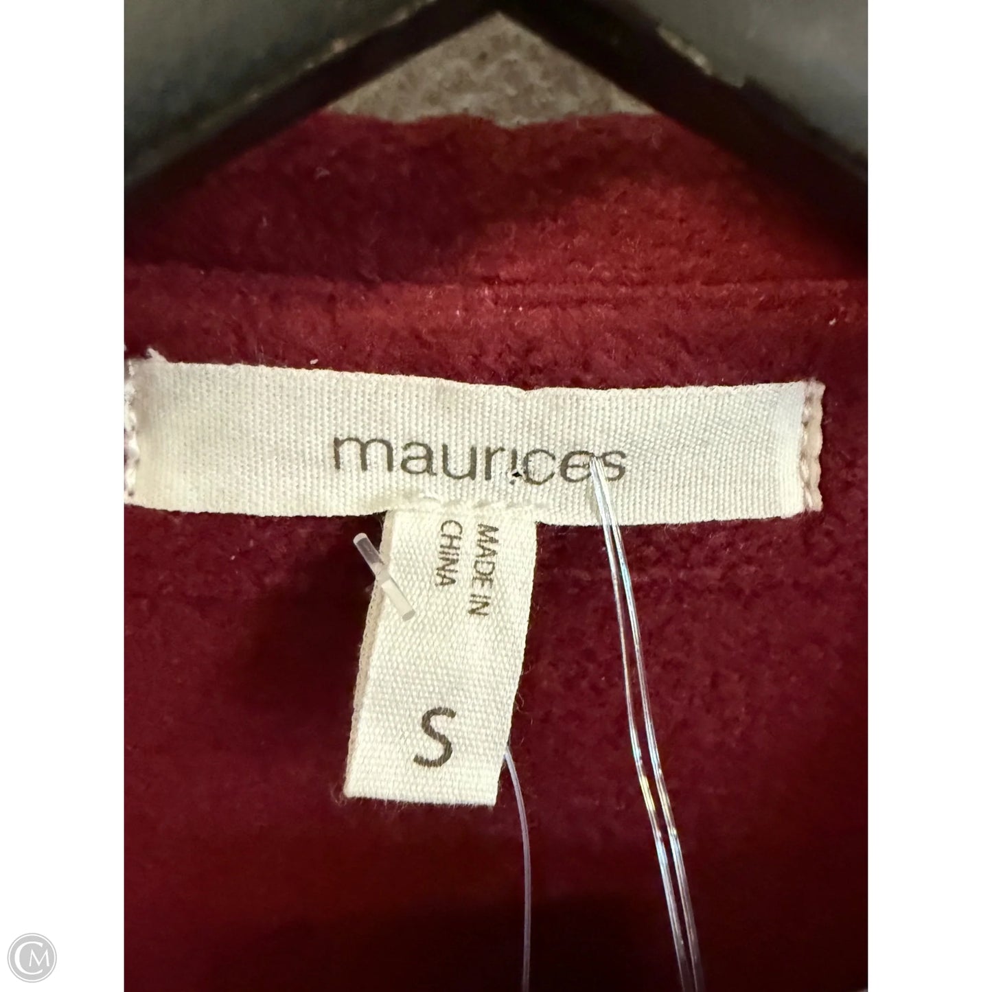 Jacket Shirt By Maurices In Red, Size: S
