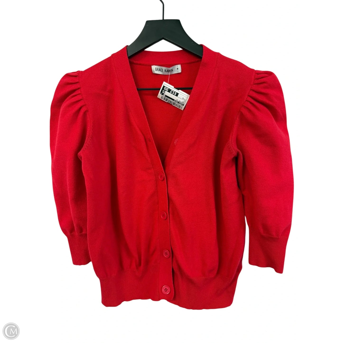 Sweater Short Sleeve By Grace Karin In Red, Size: M