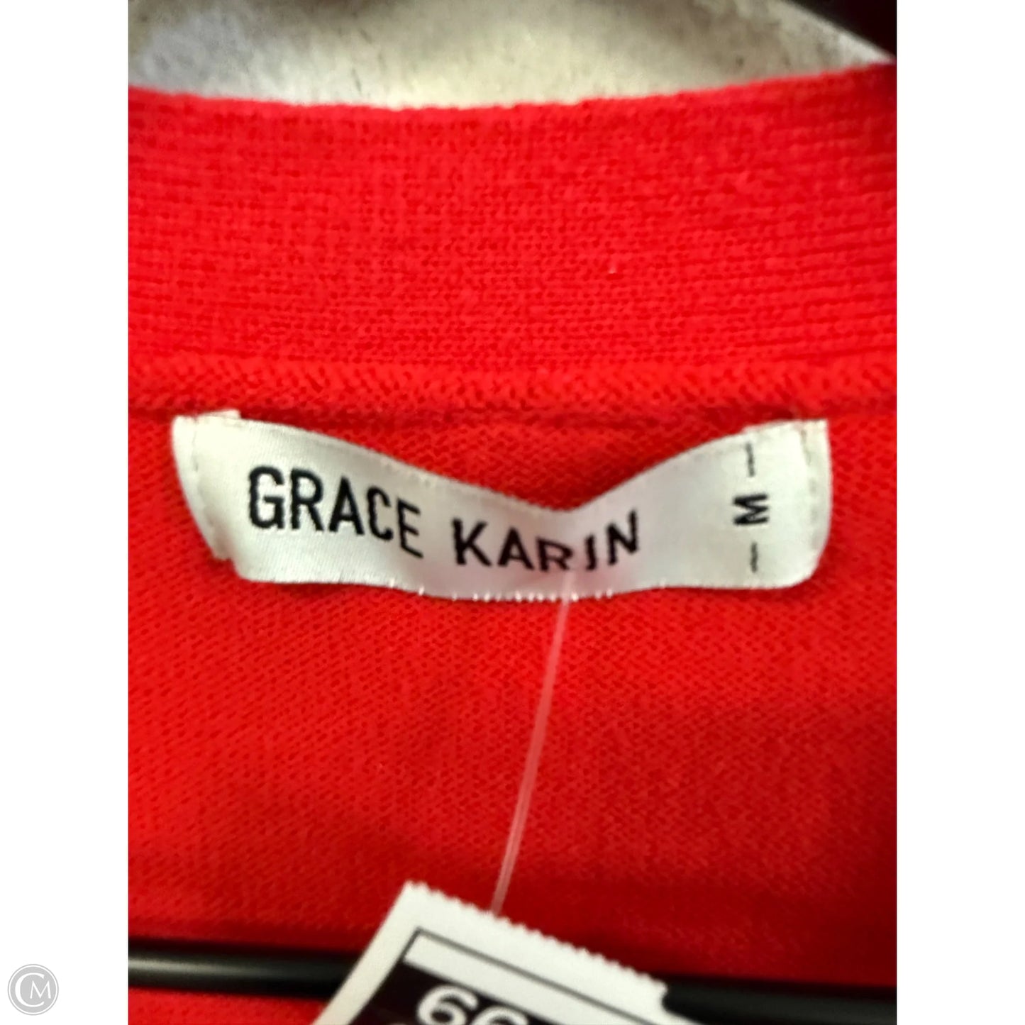 Sweater Short Sleeve By Grace Karin In Red, Size: M
