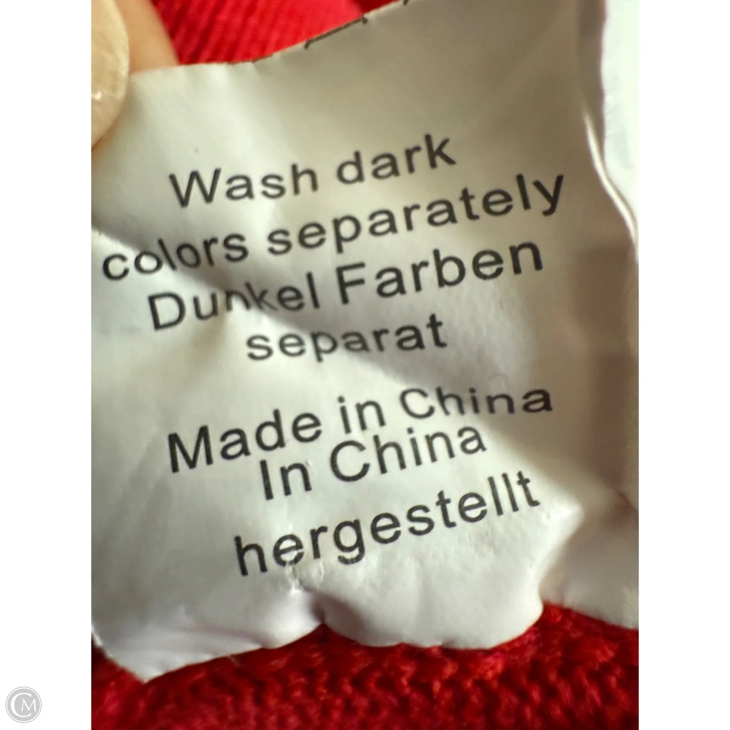 Sweater Short Sleeve By Grace Karin In Red, Size: M