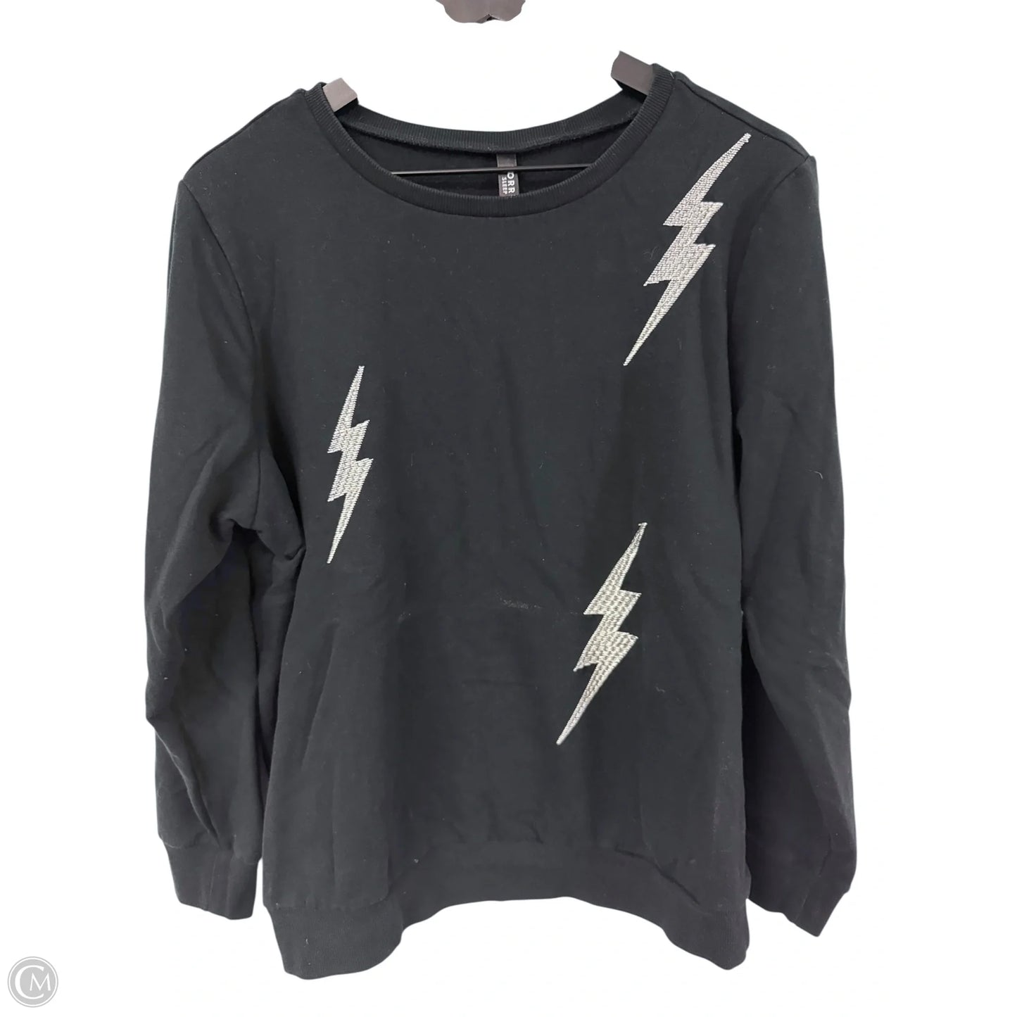 Sweatshirt Crewneck By Torrid In Black, Size: Xl