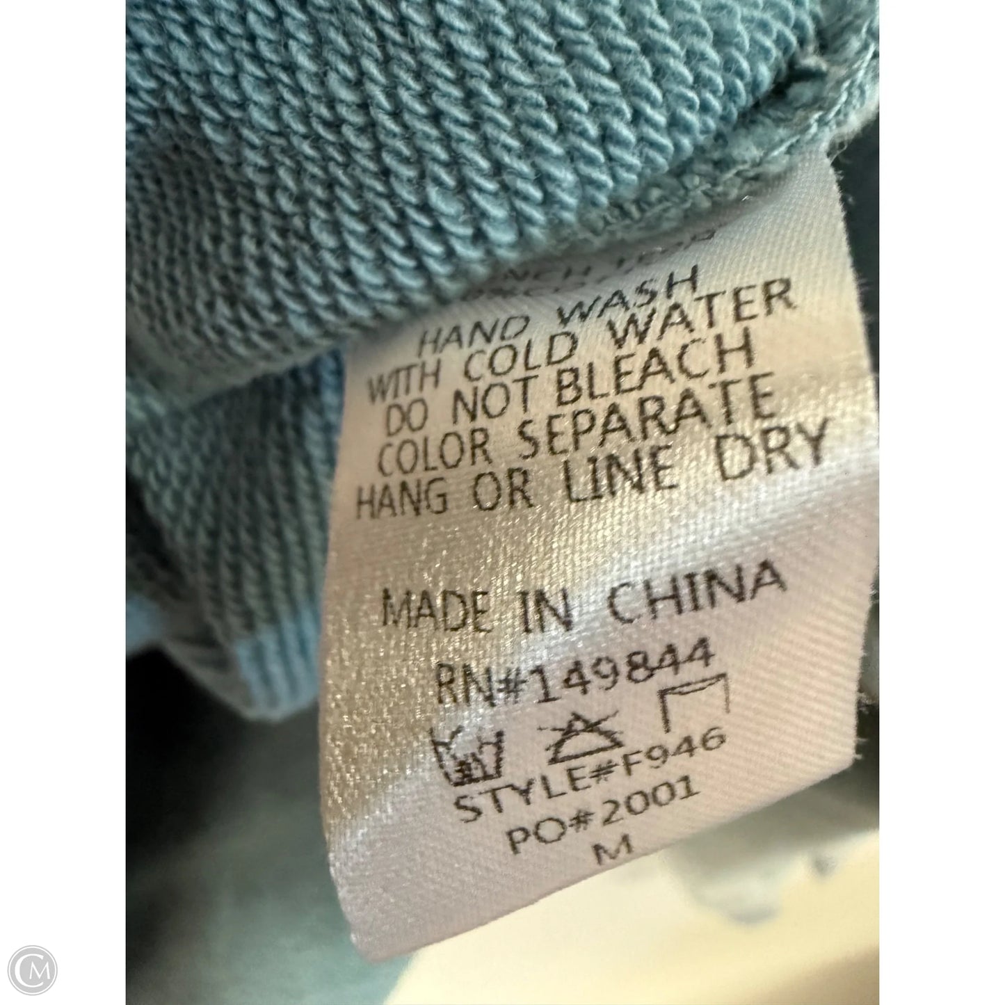 Sweatshirt Crewneck By Cmc In Blue, Size: M
