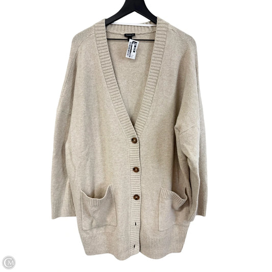 Sweater Cardigan By Torrid In Beige, Size: 3x