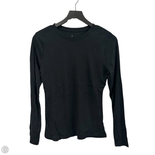 Top Long Sleeve Basic By A New Day In Black, Size: S