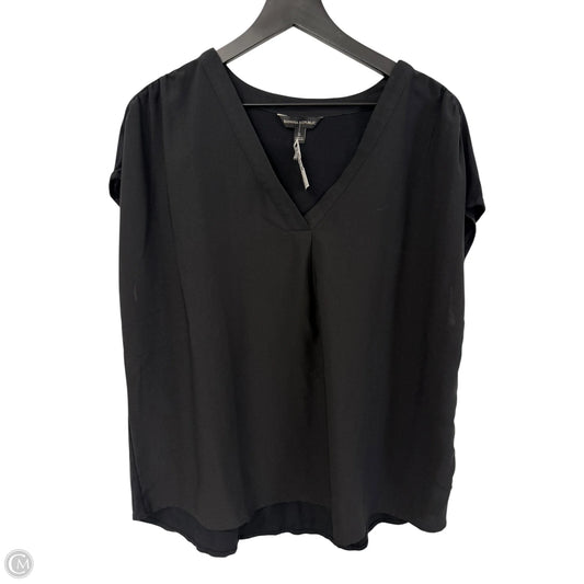 Top Short Sleeve By Banana Republic In Black, Size: Xl