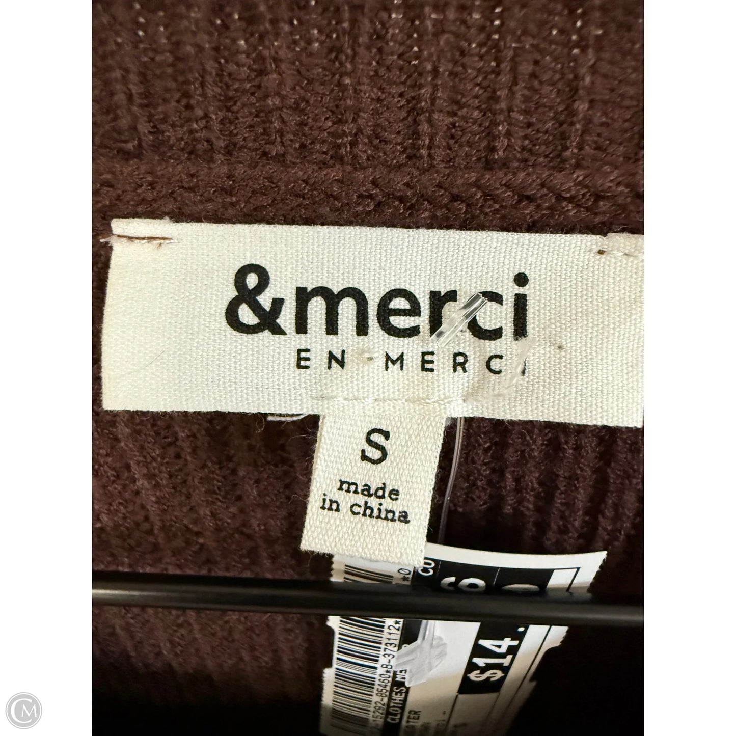 Sweater By Clothes Mentor In Brown, Size: S