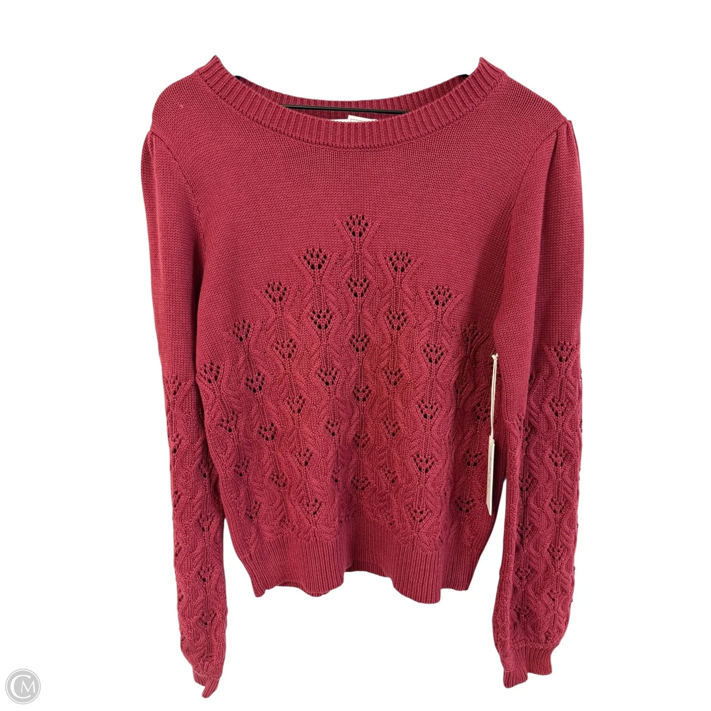 Sweater By Clothes Mentor In Red, Size: M
