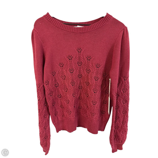 Sweater By Clothes Mentor In Red, Size: M