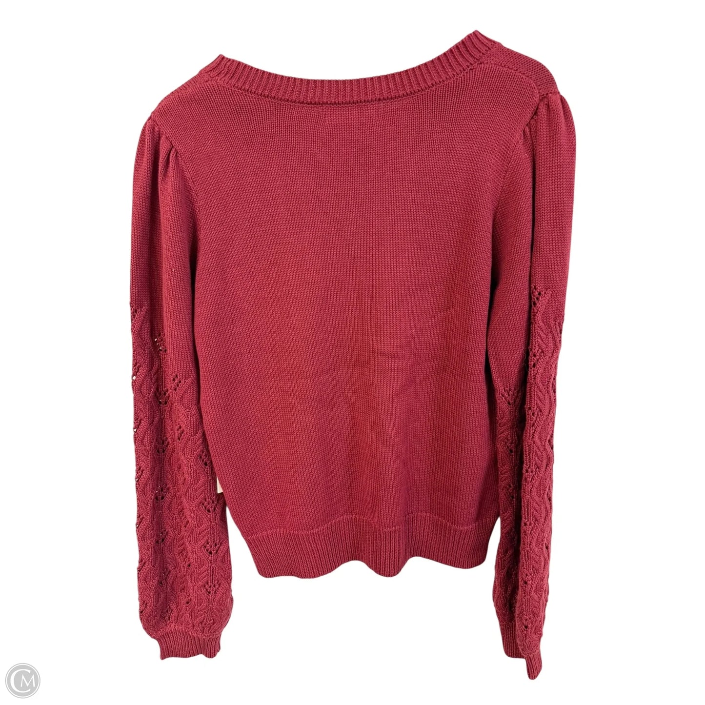 Sweater By Clothes Mentor In Red, Size: M