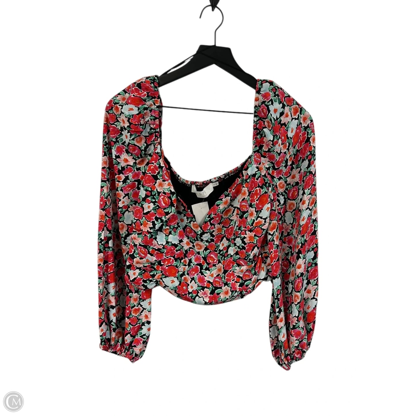 Top Long Sleeve By Astr In Floral Print, Size: M