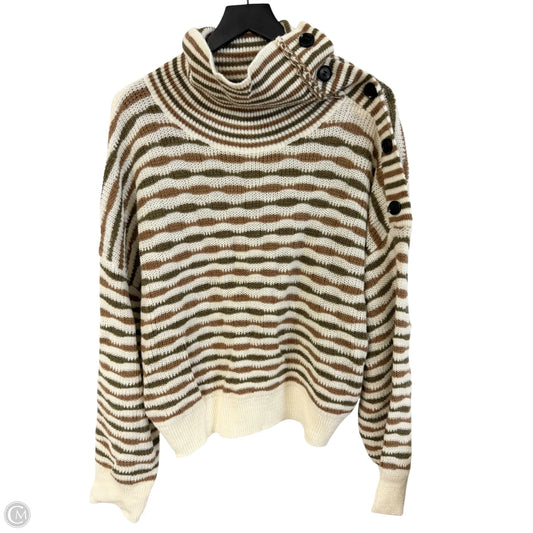 Sweater By Dear John In Green & Tan, Size: L