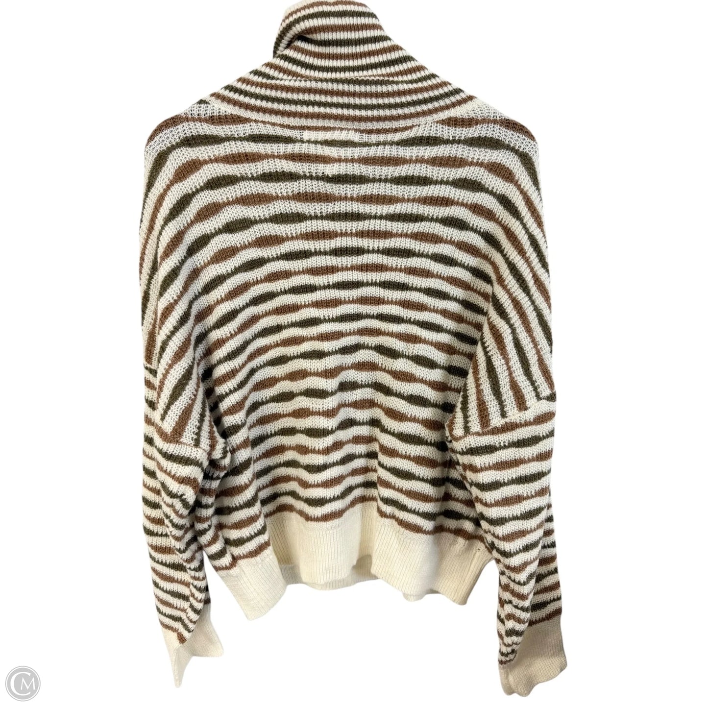 Sweater By Dear John In Green & Tan, Size: L