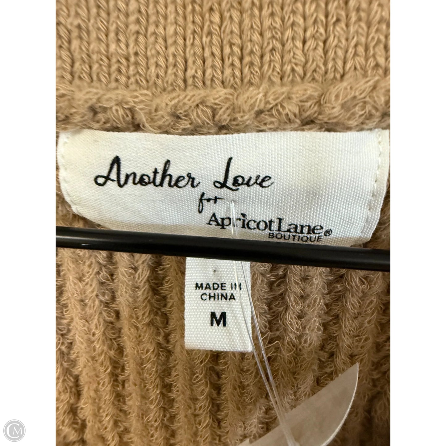 Sweater Short Sleeve By Cmc In Tan, Size: M