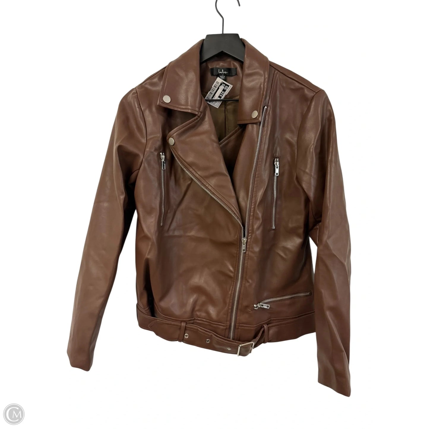 Jacket Moto By Lulus In Brown, Size: M