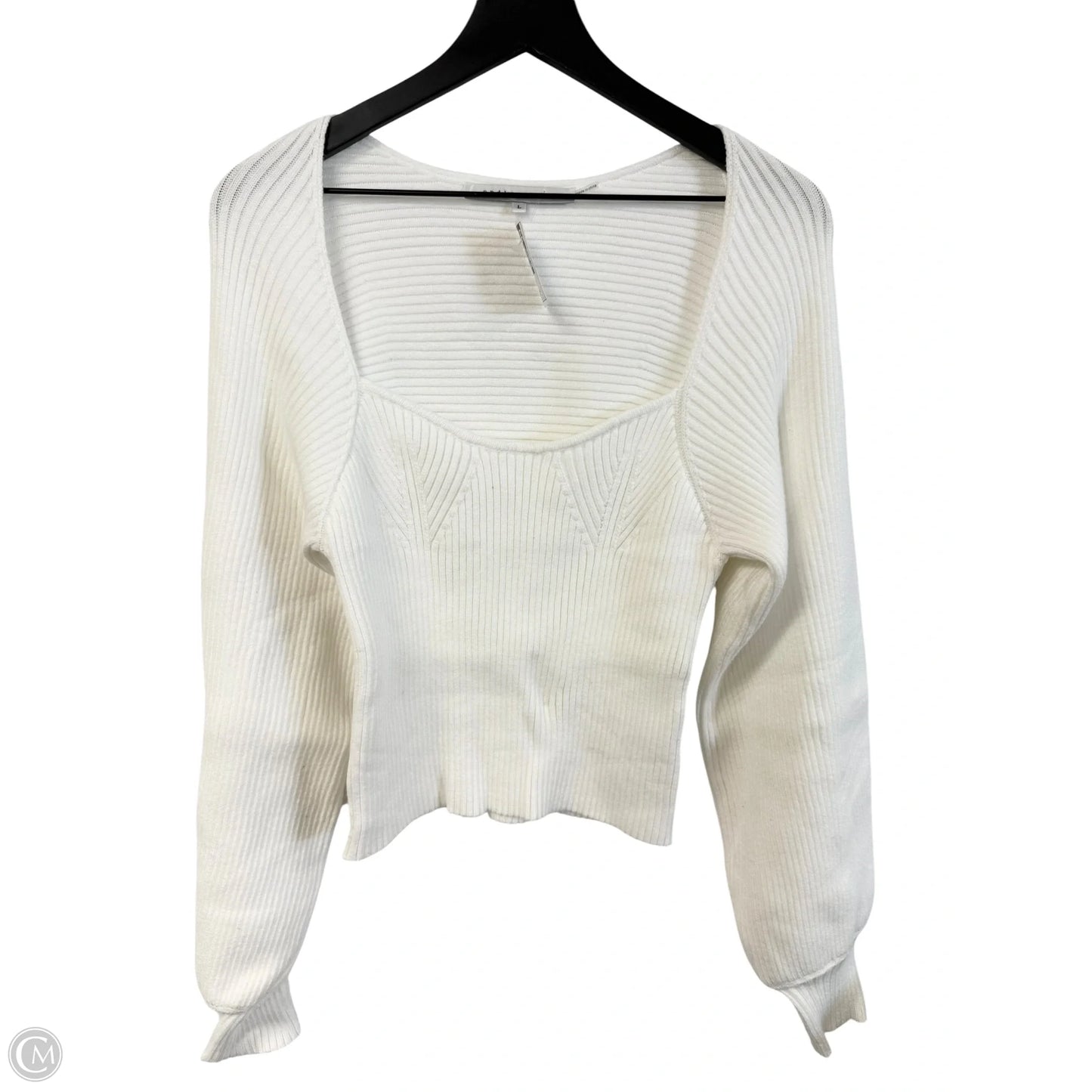 Sweater By Endless Rose In White, Size: L
