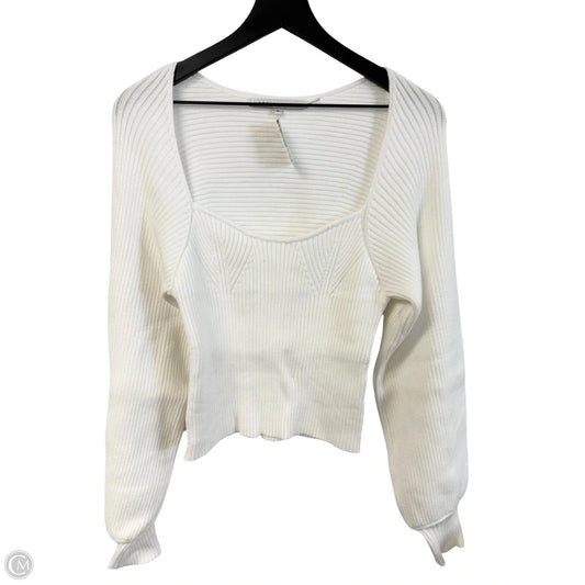 Sweater By Endless Rose In White, Size: L