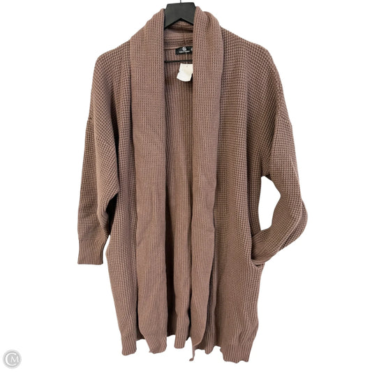 Sweater Cardigan By Clothes Mentor In Brown, Size: Xl