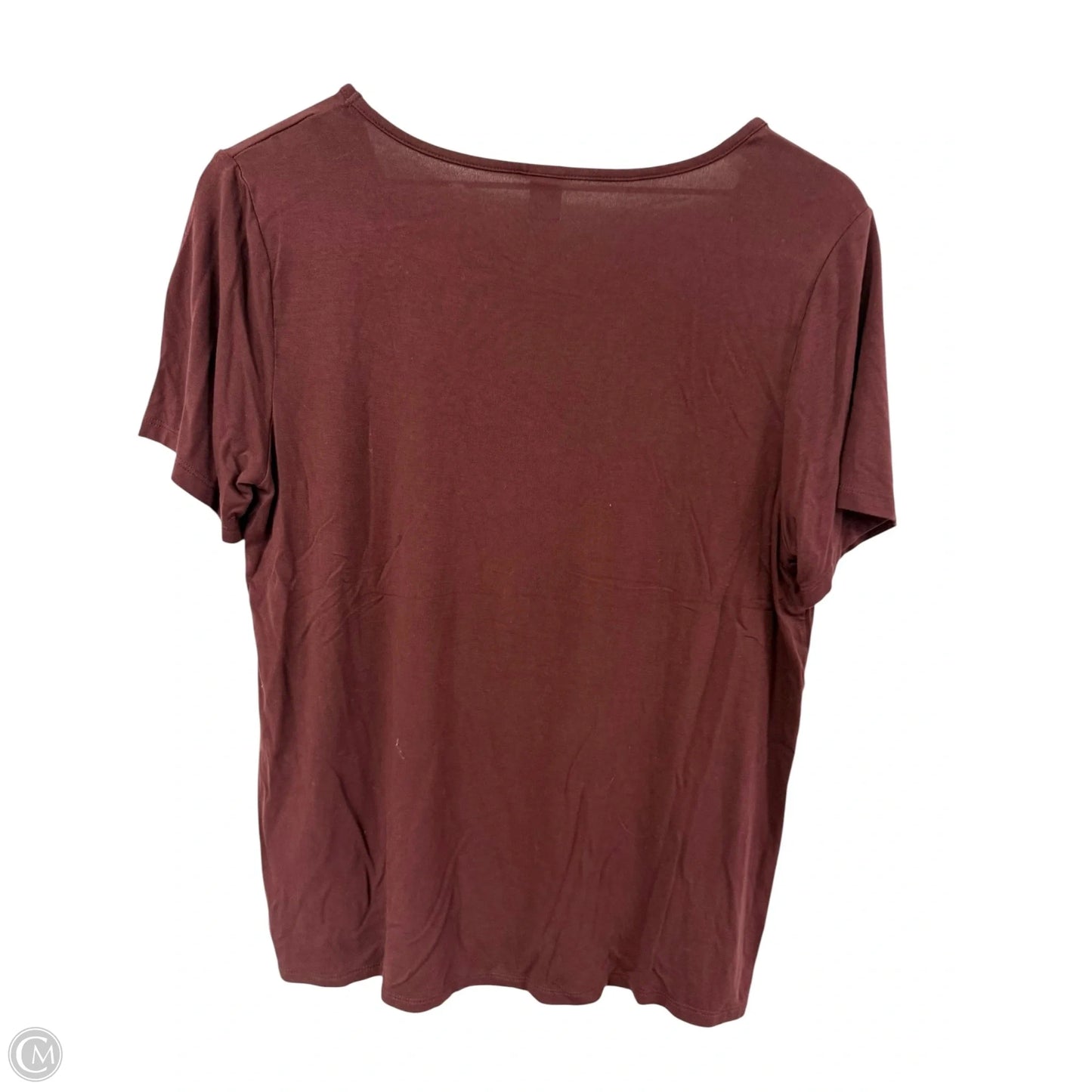 Top Short Sleeve Basic By Old Navy In Maroon, Size: M