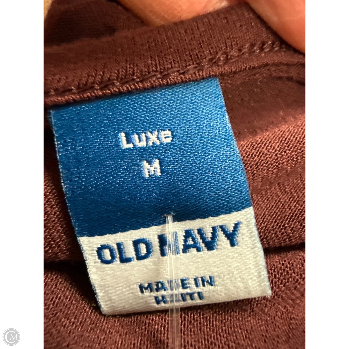 Top Short Sleeve Basic By Old Navy In Maroon, Size: M
