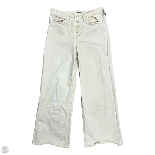Jeans Wide Leg By Cmc In Cream Denim, Size: 8