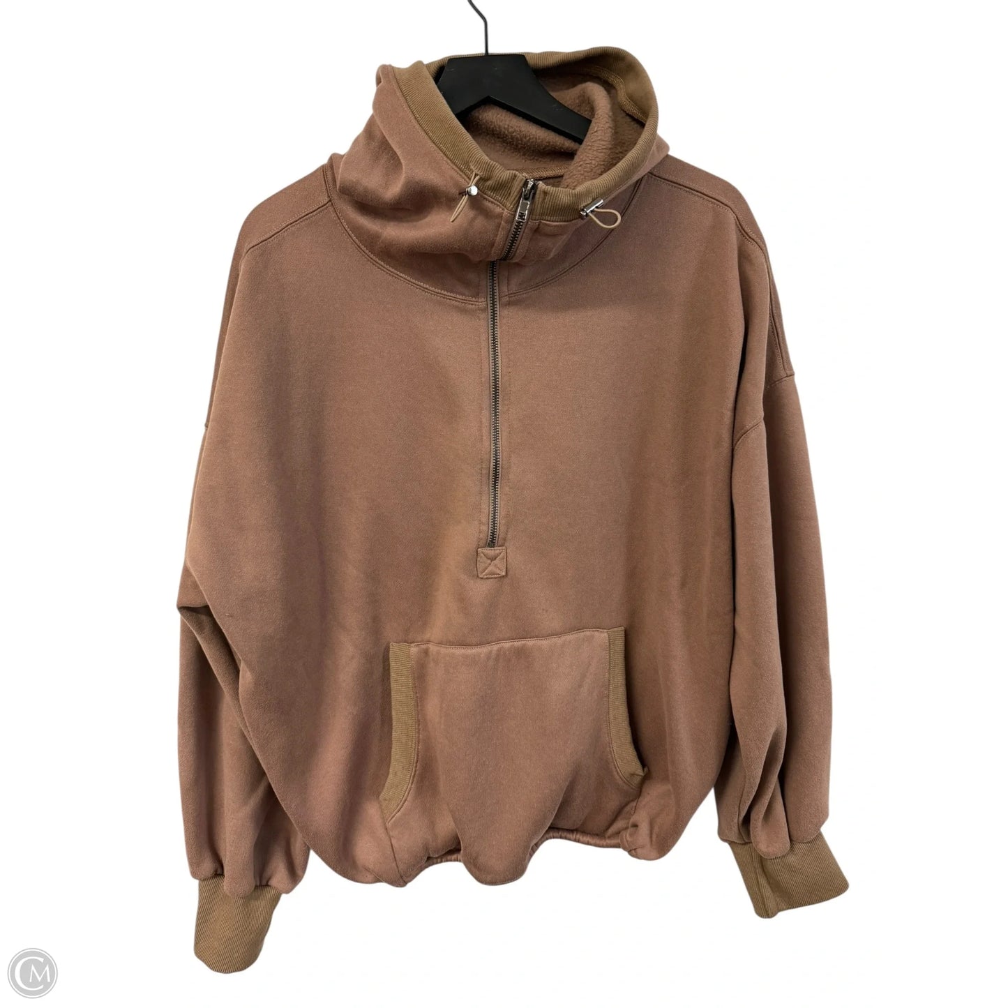 Sweatshirt Hoodie By Bibi In Brown, Size: S