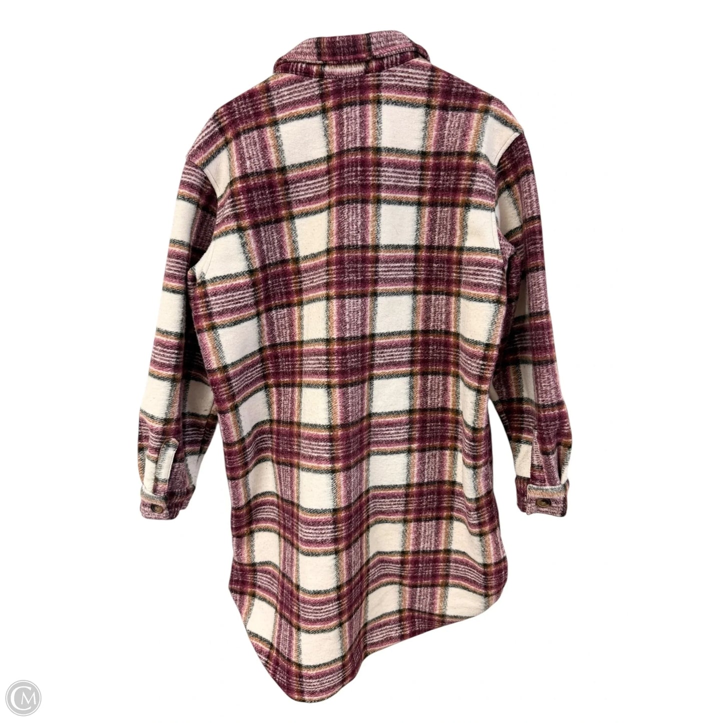 Jacket Shirt By Maurices In Purple, Size: L