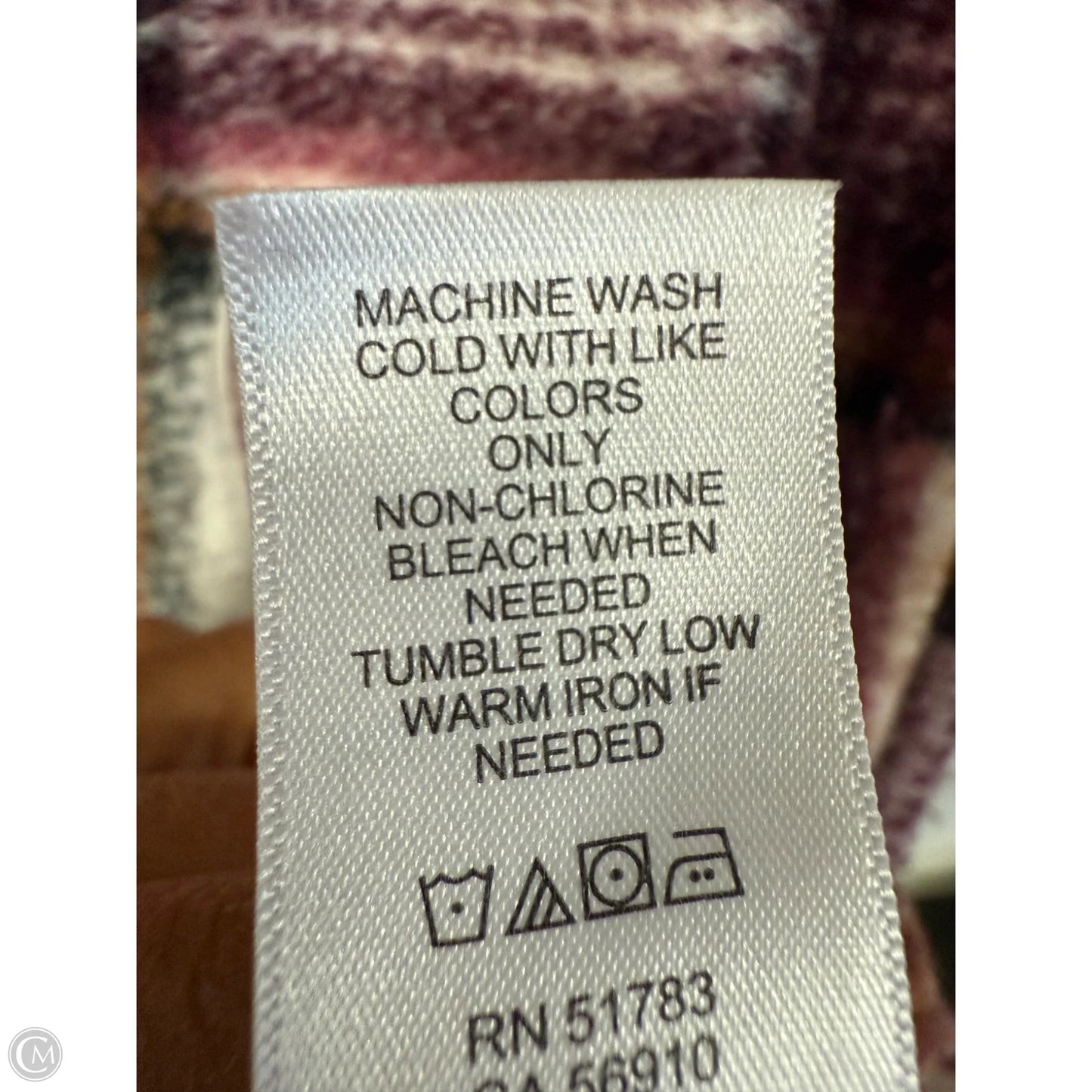 Jacket Shirt By Maurices In Purple, Size: L