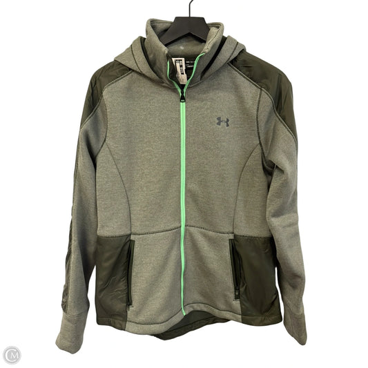 Athletic Jacket By Under Armour In Green, Size: M