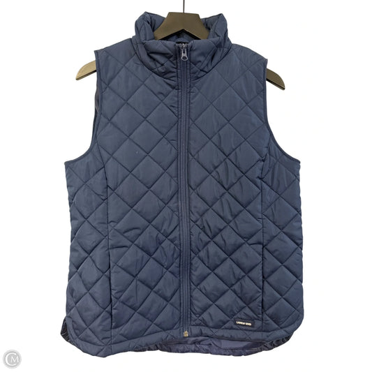 Vest Puffer & Quilted By Lands End In Navy, Size: M