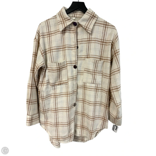 Jacket Shirt By Cmf In Cream, Size: L