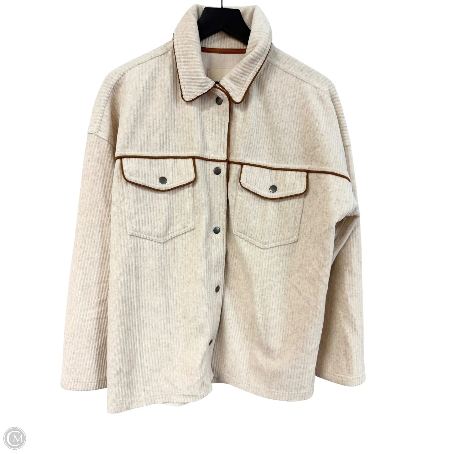 Jacket Shirt By Thread And Supply In Cream, Size: M