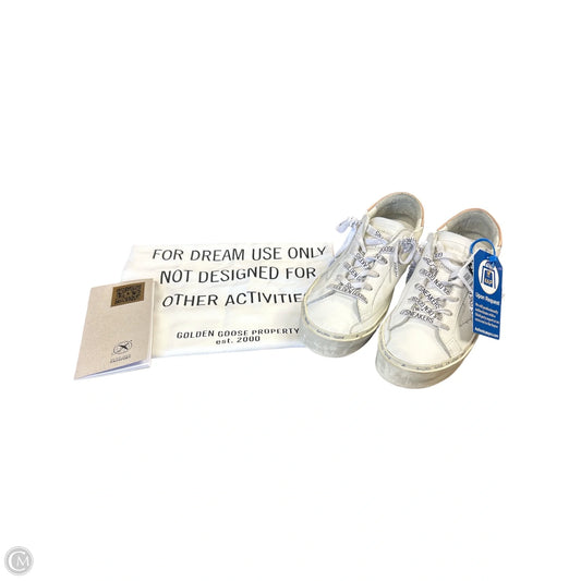 Shoes Luxury Designer By Golden Goose In White, Size: 5.5