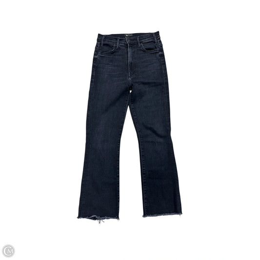 Jeans Straight By Mother Jeans In Black Denim, Size: 2