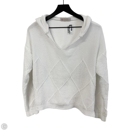 Sweater By Leela & Lavender In White, Size: S