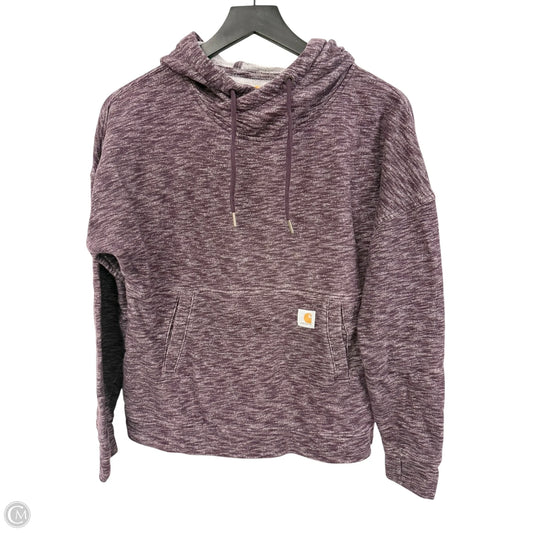 Sweatshirt Hoodie By Carhartt In Purple, Size: S