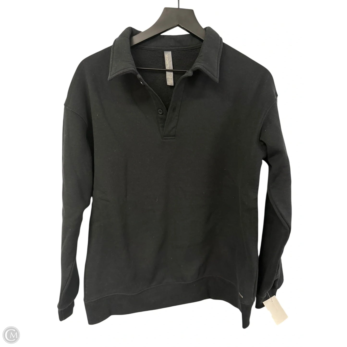 Sweatshirt Collar By Mondetta In Black, Size: S