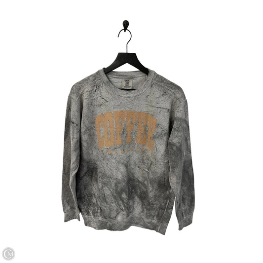 Sweatshirt Crewneck By Comfort Colors In Grey, Size: M