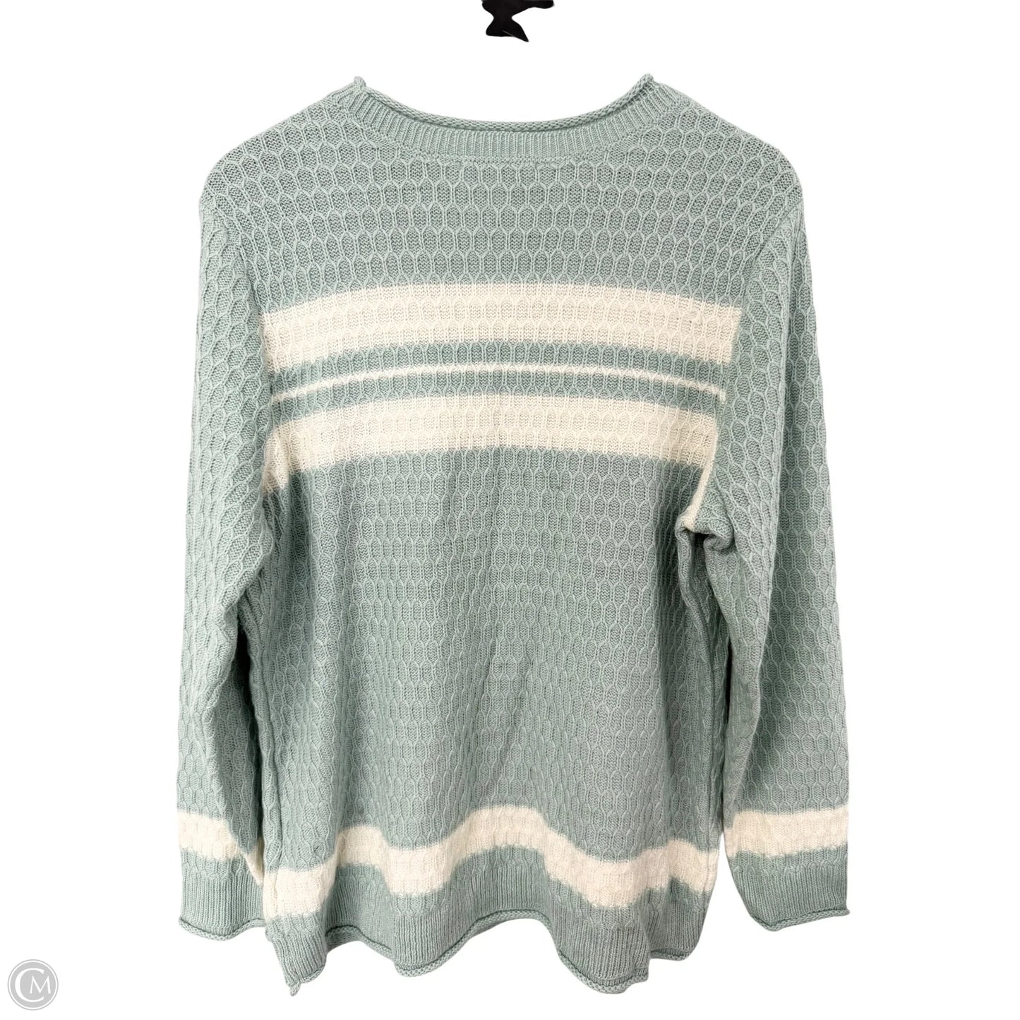 Sweater By Christopher And Banks In Blue & White, Size: Xl