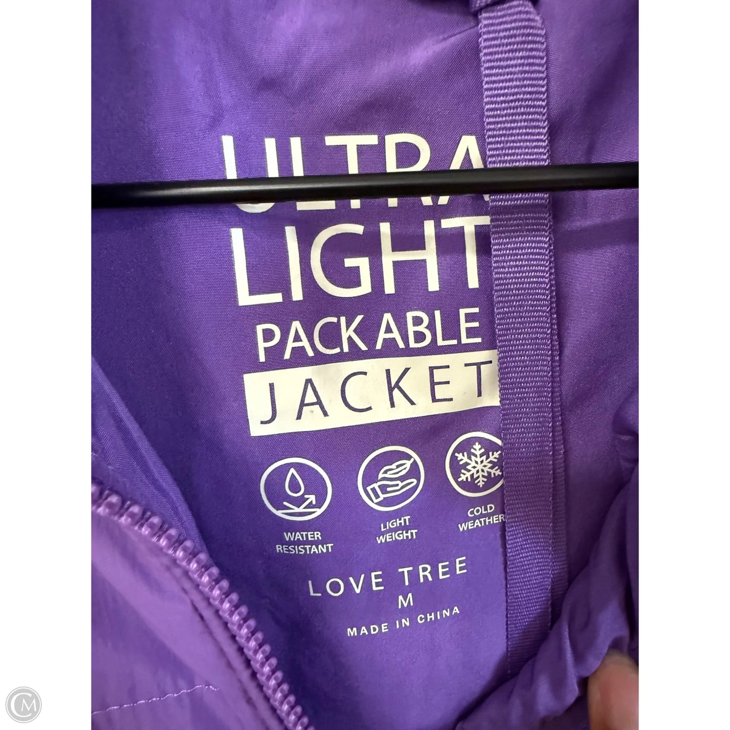 Jacket Puffer & Quilted By Love Tree In Purple, Size: M