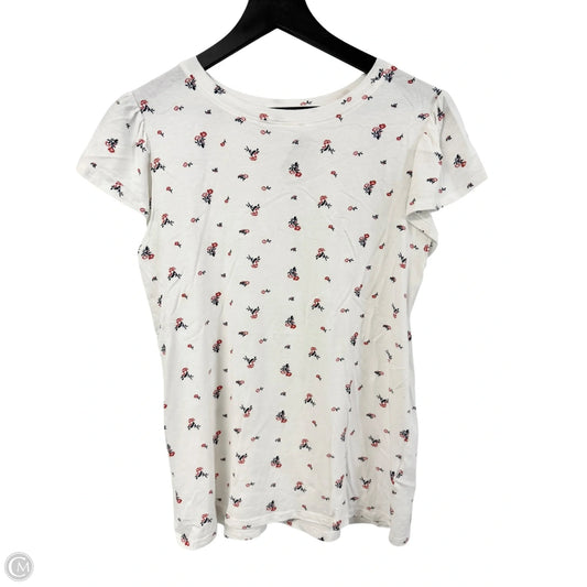 Top Short Sleeve Basic By C And C In Floral Print, Size: M