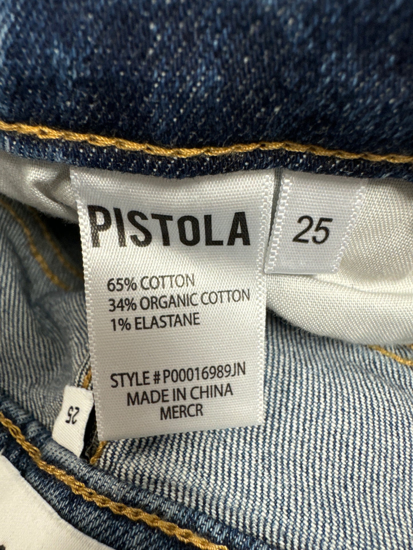 Jeans Cropped By Pistola In Blue Denim, Size: 2